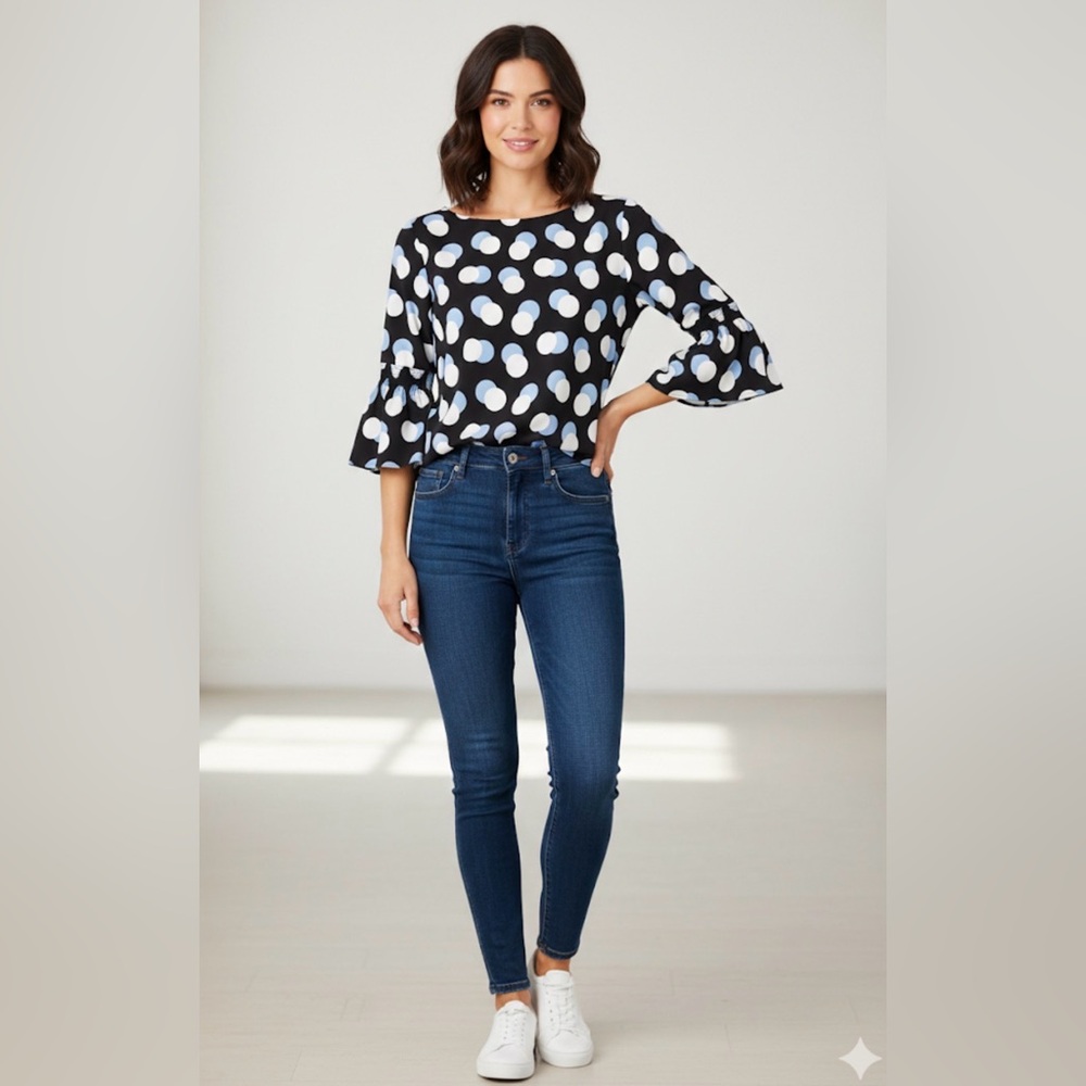 Ann Taylor blouse size small 3/4 length sleeves - Picture 1 of 12